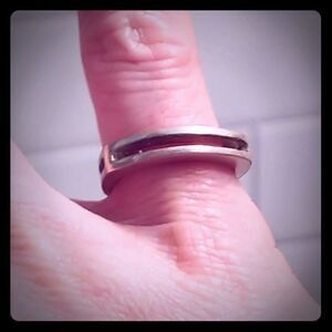 2/$20 Double Banded Sterling Silver Ring Size 5.5